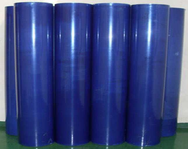 Acid and alkali resistant blue film