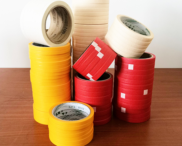 Masking tape in various colors